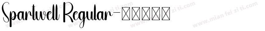 Spartwell Regular字体转换
